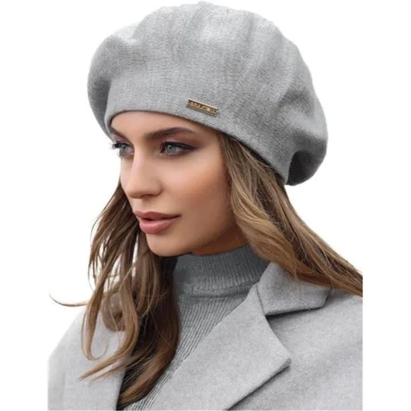 Accessories | Womens Wool Beret Hat Crochet Angora Knit  display picture 1